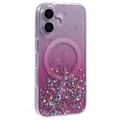 Custodia MagSafe per iPhone 16 Plus Sparkle Glow - Rosa