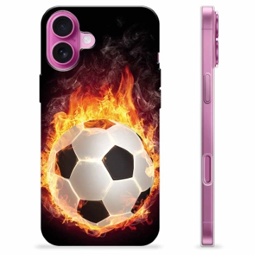 iPhone 16 Plus Custodia TPU - Fiamma di Calcio