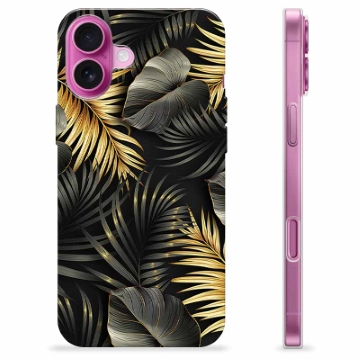 iPhone 16 Plus Custodia TPU - Foglie Dorate