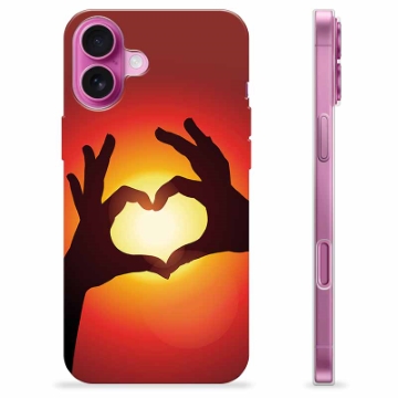 iPhone 16 Plus Custodia TPU - Siluetta del Cuore