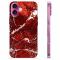 iPhone 16 Plus Custodia TPU - Marmo Rosso