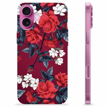 iPhone 16 Plus Custodia TPU - Fiori Vintage