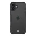 Custodia Tactical Quantum Stealth per iPhone 16 Plus con angoli rinforzati - trasparente / nera