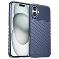 Cover in TPU Serie Thunder per iPhone 16 Plus - Blu