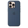 Custodia in Silicone per iPhone 16 Pro Apple con MagSafe MYYK3ZM/A - Denim