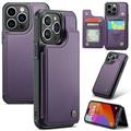 Custodia per iPhone 16 Pro Caseme C22 Portafoglio RFID - Viola