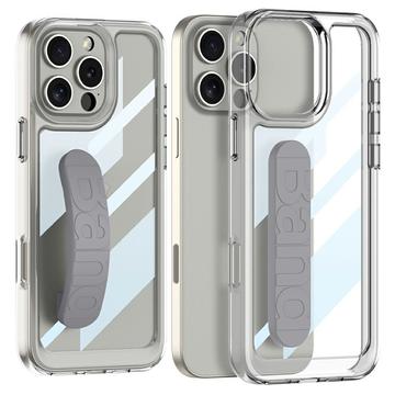 Custodia chiaro con cinturino in silicone per iPhone 16 Pro