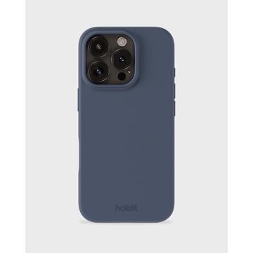 Custodia in silicone Holdit per iPhone 16 Pro - Blu Pacifico