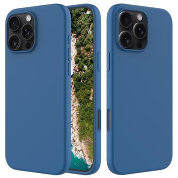 Custodia in Silicone Liquido per iPhone 16 Pro - Blu