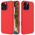 Custodia in Silicone Liquido per iPhone 16 Pro - Rossa