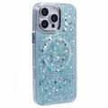 Custodia epossidica Glitter Sequin per iPhone 16 Pro compatibile con MagSafe