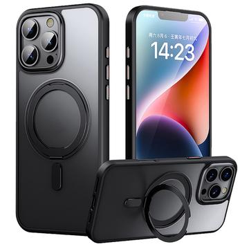 Custodia ibrida con supporto magnetico per iPhone 16 Pro Max - Nera