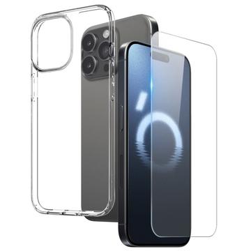 Set di Protezione Northjo 2-in-1 per iPhone 16 Pro Max - Chiaro