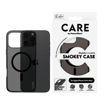 Custodia per iPhone 16 Pro Max PanzerGlass Care Smokey Urban Combat - Compatibile con MagSafe - Nero