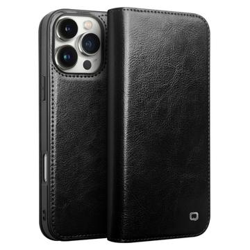 Custodia in pelle a portafoglio iPhone 16 Pro Max Qialino Classic