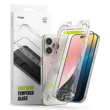 Ringke Easy Slide Protezione dello schermo in vetro temperato per iPhone 16 Pro Max - 2 pz.