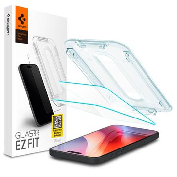 Pellicola salvaschermo iPhone 16 Pro Max Spigen Glas.tR Ez Fit - 2 pezzi.