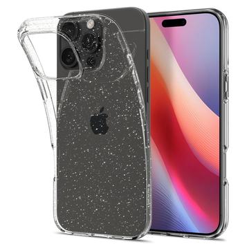 Custodia Spigen Liquid Crystal Glitter per iPhone 16 Pro Max - Trasparente