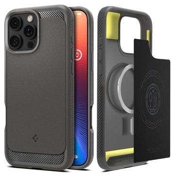 Custodia in TPU iPhone 16 Pro Max Spigen Rugged Armor Mag - Grigia