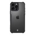 Custodia Tactical Quantum Stealth per iPhone 16 Pro Max con angoli rinforzati - trasparente / nera