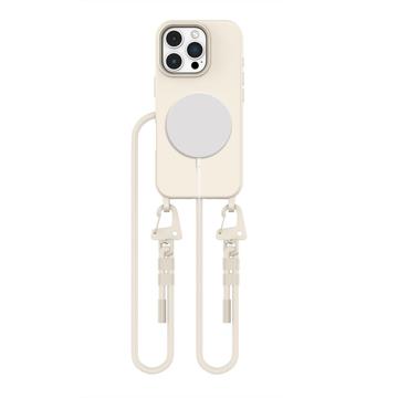 Custodia Tech-Protect MagNecklace MagSafe per iPhone 16 Pro Max - Latte