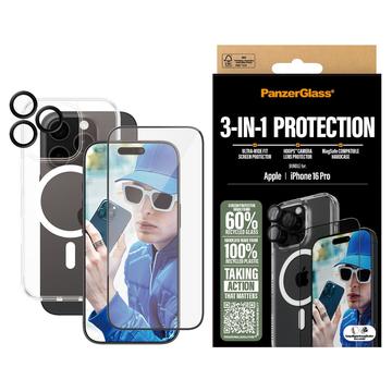 Bundle di protezione 3 in 1 per iPhone 16 Pro PanzerGlass