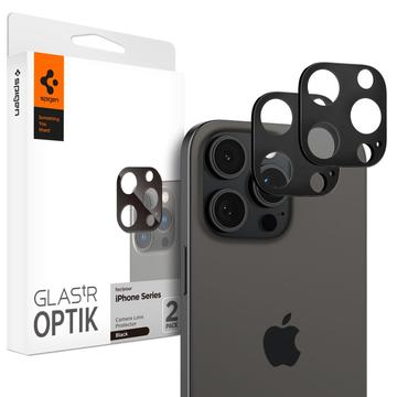 Spigen Optik.tR Protezione per Obiettivo Fotocamera per iPhone 16 Pro/16 Pro Max - Nera