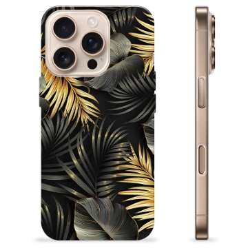 iPhone 16 Pro Custodia TPU - Foglie Dorate