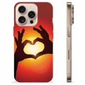 iPhone 16 Pro Custodia TPU - Siluetta del Cuore