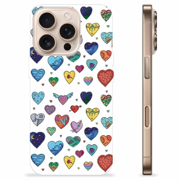 iPhone 16 Pro Custodia TPU - Cuori