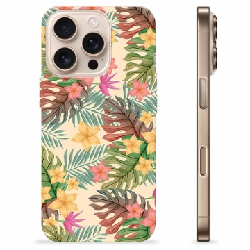 iPhone 16 Pro Custodia TPU - Fiori Rosa