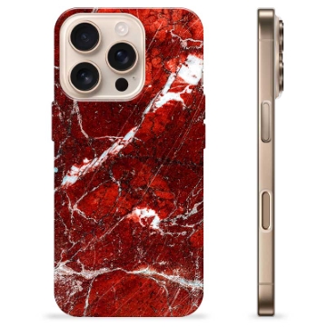 iPhone 16 Pro Custodia TPU - Marmo Rosso