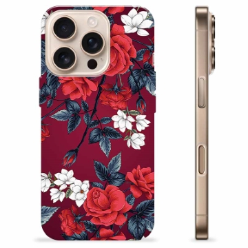 iPhone 16 Pro Custodia TPU - Fiori Vintage