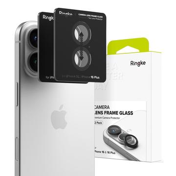 Protezione Telecamera in Vetro Temperato Ringke per iPhone 16/16 Plus - 2 Pezzi