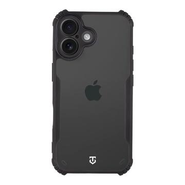 Custodia Tactical Quantum Stealth per iPhone 16 con angoli rinforzati - trasparente / nera