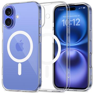 Custodia magnetico in TPU Tech-Protect FlexAir per iPhone 16 - Trasparente