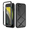 Custodia per iPhone 16e serie 360 Protection - nera / trasparente