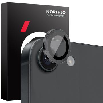 Set di protezioni per obiettivo della fotocamera Northjo iPhone 16e - Nero