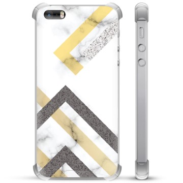 Custodia ibrida per iPhone 5/5S/SE - Marmo astratto