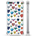 Custodia ibrida per iPhone 5/5S/SE - Cuori