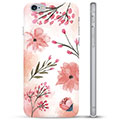 Custodia TPU per iPhone 6 / 6S  - Fiori Rosa