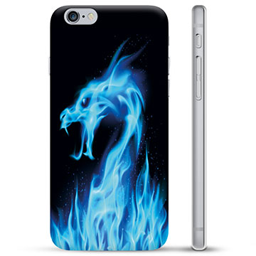 iPhone 6 / 6S Custodia TPU - Drago di Fuoco Blu