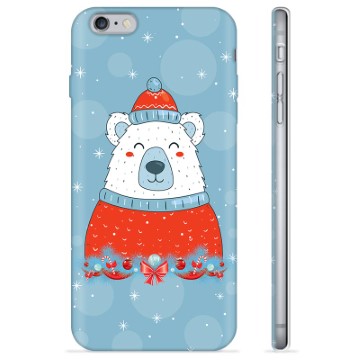 Custodia in TPU per iPhone 6 Plus / 6S Plus - Orso di Natale