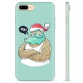 Custodia in TPU per iPhone 7 Plus / iPhone 8 Plus - Babbo Natale moderno