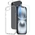 Set di protezione 3 in 1 per iPhone 16e Northjo - Trasparente