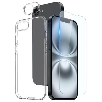 Set di protezione 3 in 1 per iPhone 16e Northjo - Trasparente