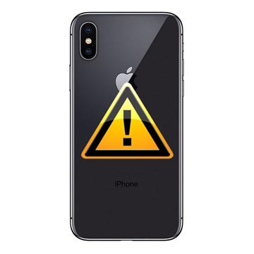 Riparazione del Copribatteria per iPhone X - incl. cornice - Nero