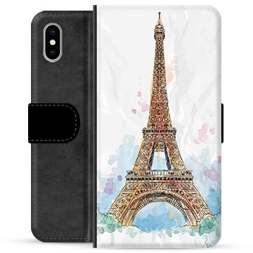 Custodia Portafoglio per iPhone X / iPhone XS - Parigi