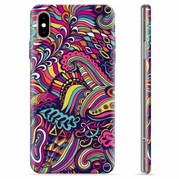 iPhone XS Max Custodia TPU - Fiori Astratti