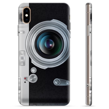 iPhone XS Max Custodia TPU - Fotocamera Retrò